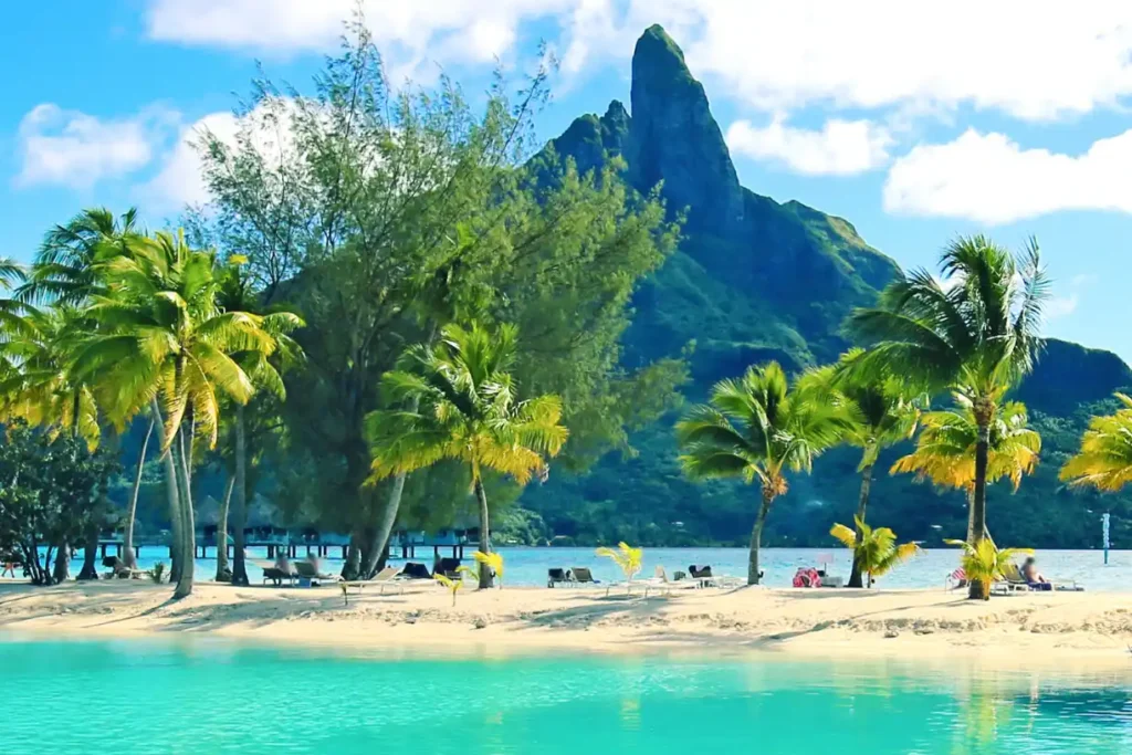 "Bora Bora: A top destination for couples, one of the best vacation destinations for couples, showcasing stunning views and romantic settings."

