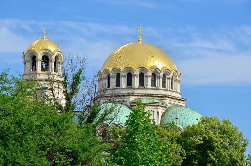 Alexander Nevsky Cathedral in Sofia, a top cheap Europe destination, showcasing its impressive architecture and cultural significance.