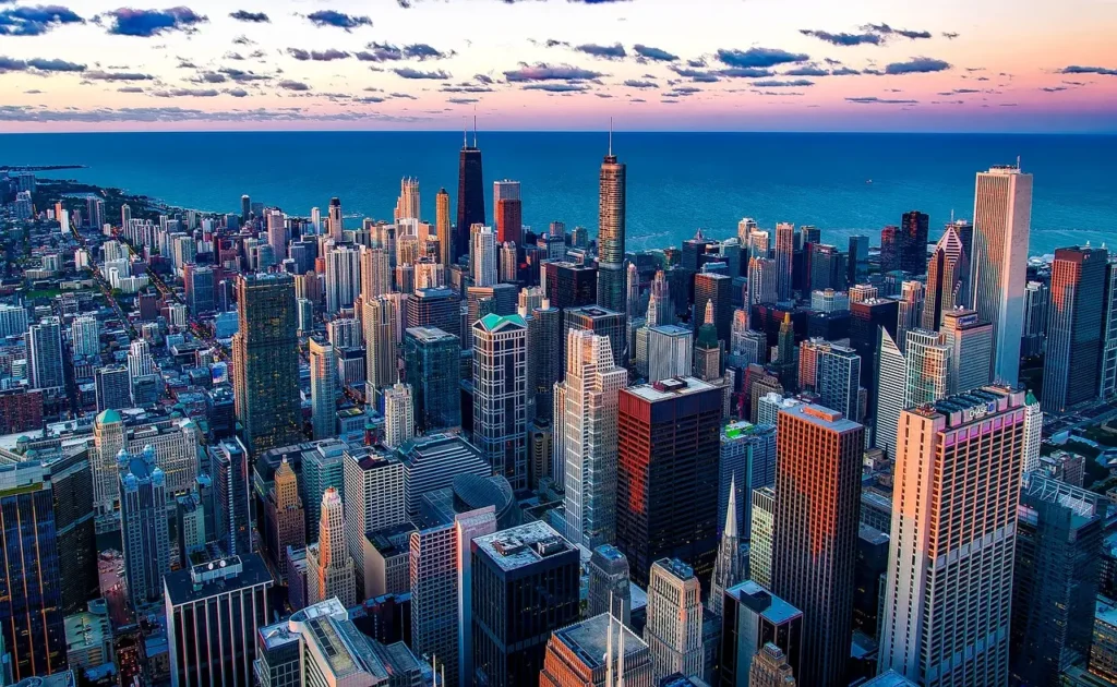 Chicago skyline, one of the best US cities to visit for an unforgettable vacation."