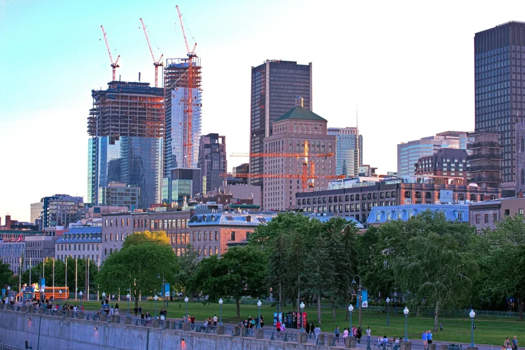 Montreal skyline showcasing its vibrant culture and historic architecture, epitomizing the best city to travel in Canada.