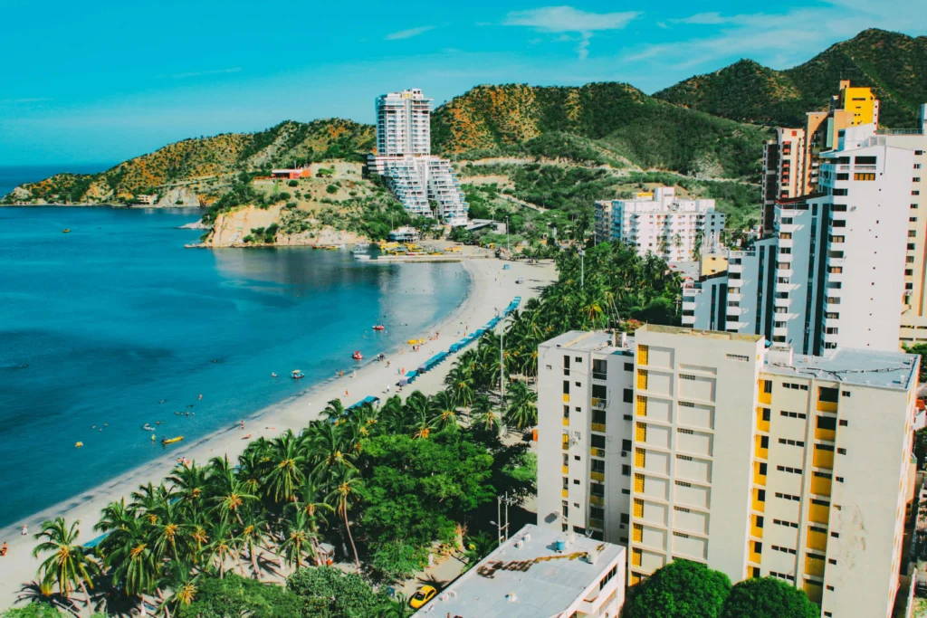 Best places to travel to in February: Santa Marta's beachfront in February.