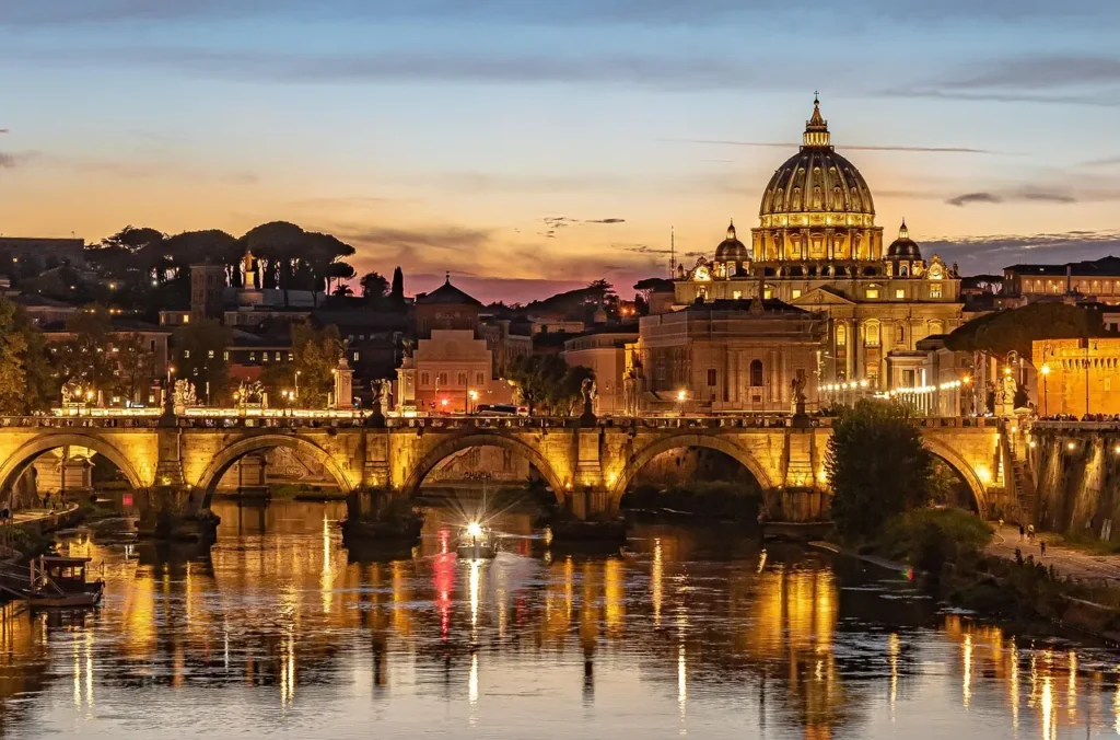 Tiber River in Rome, showcasing one of the best places to live in Italy