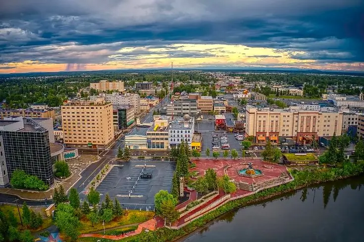 A scenic view of Fairbanks, Alaska, showcasing why it's considered one of the best cities to live in Alaska."