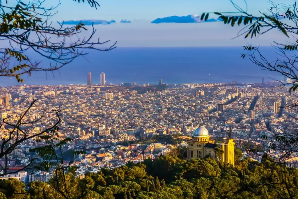 "Stunning view of Barcelona, Spain, perfect for anyone planning to travel to Barcelona spain and explore its vibrant culture and architecture."

