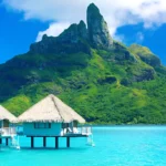 "Bora Bora vs Maldives comparison, showcasing crystal-clear waters and tropical paradise."