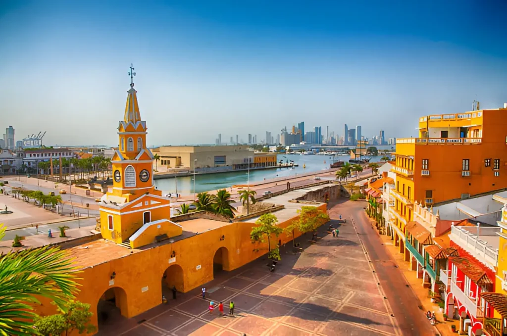 All Inclusive Resorts South America: A luxurious beachfront resort in Cartagena, Colombia, offering pristine beaches and upscale amenities.