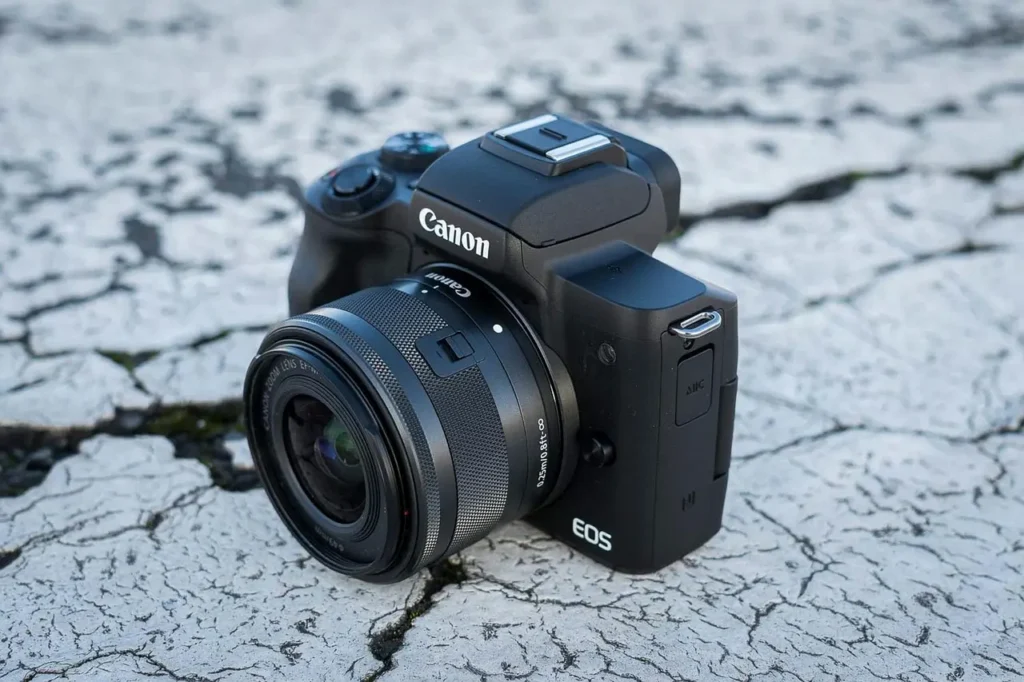 "Canon EOS M50 Mark II:best camera for travel asia, offering compact design and high-quality images for every adventure."