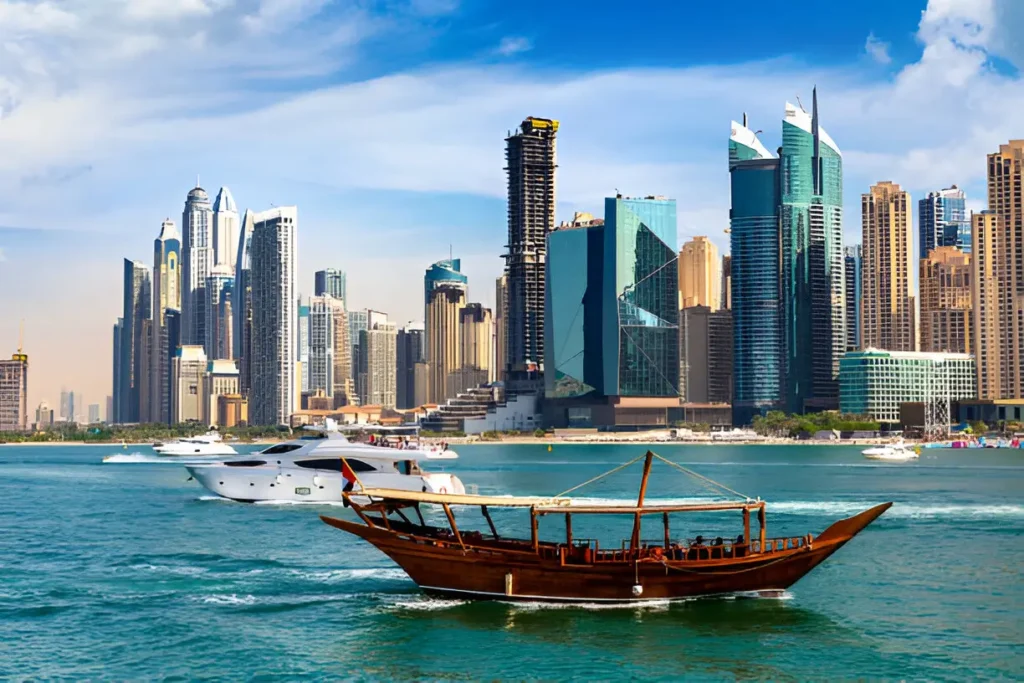 "Dubai Marina Cruise – Experience one of the best places to travel with friends in Dubai."

